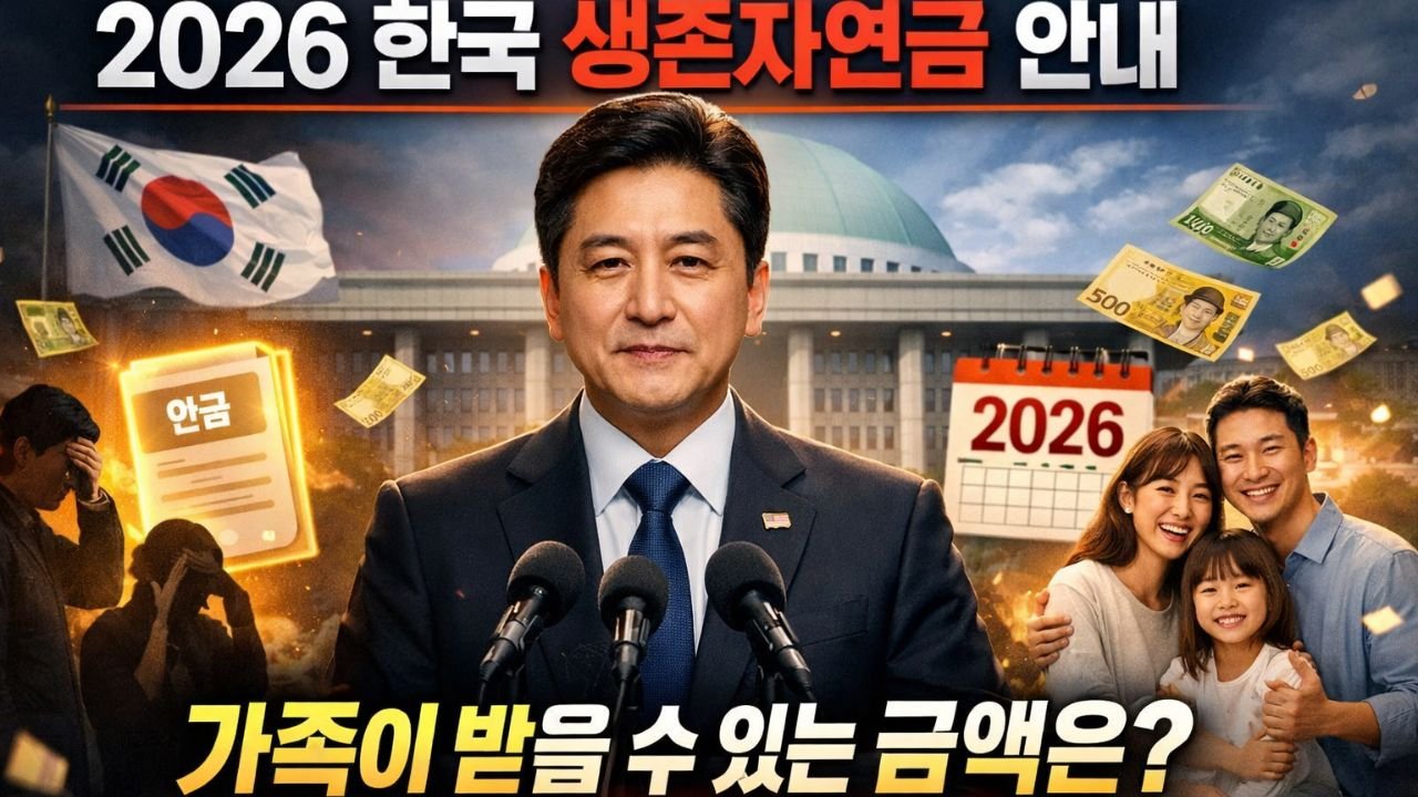 2026 한국 생존자연금 안내: 가족이 받을 수 있는 금액은?