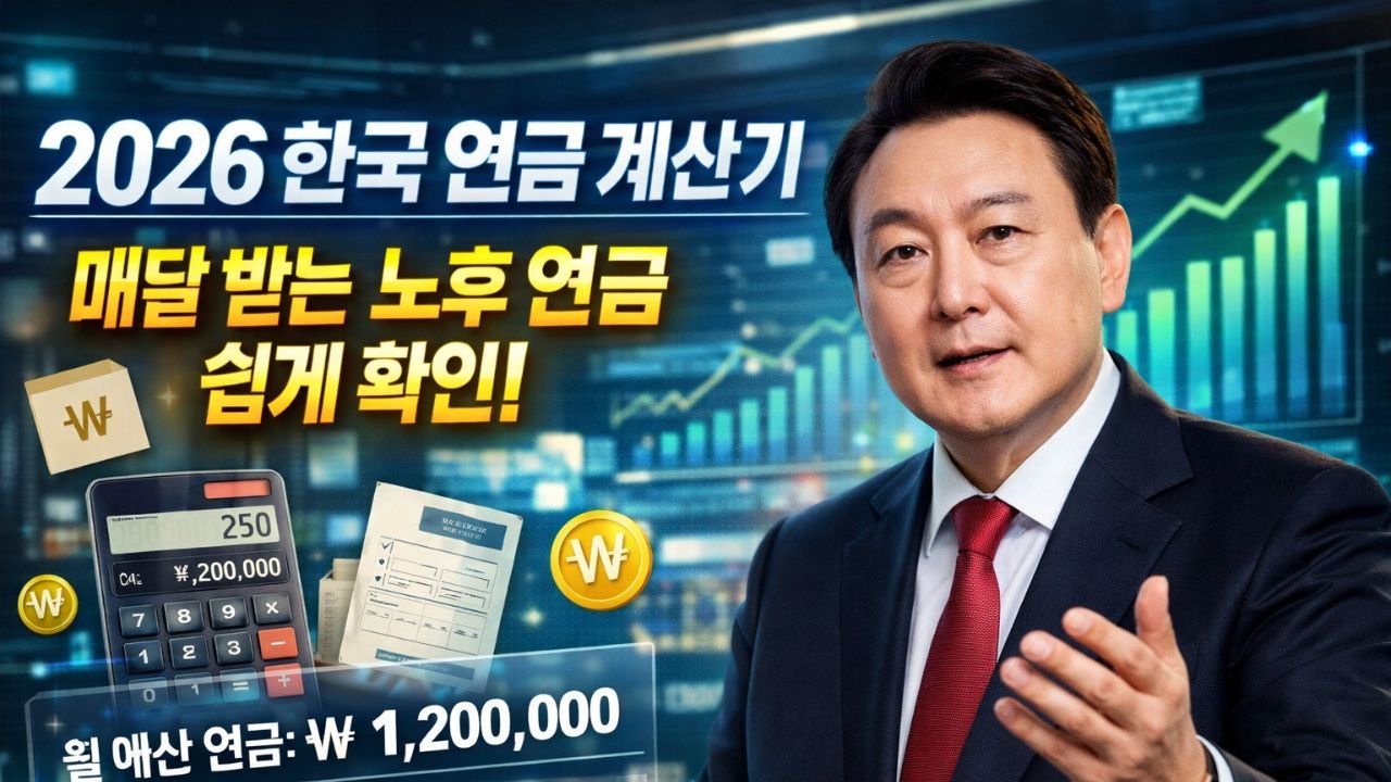 2026 한국 연금 계산기: 매달 받는 노후 연금 쉽게 확인하기