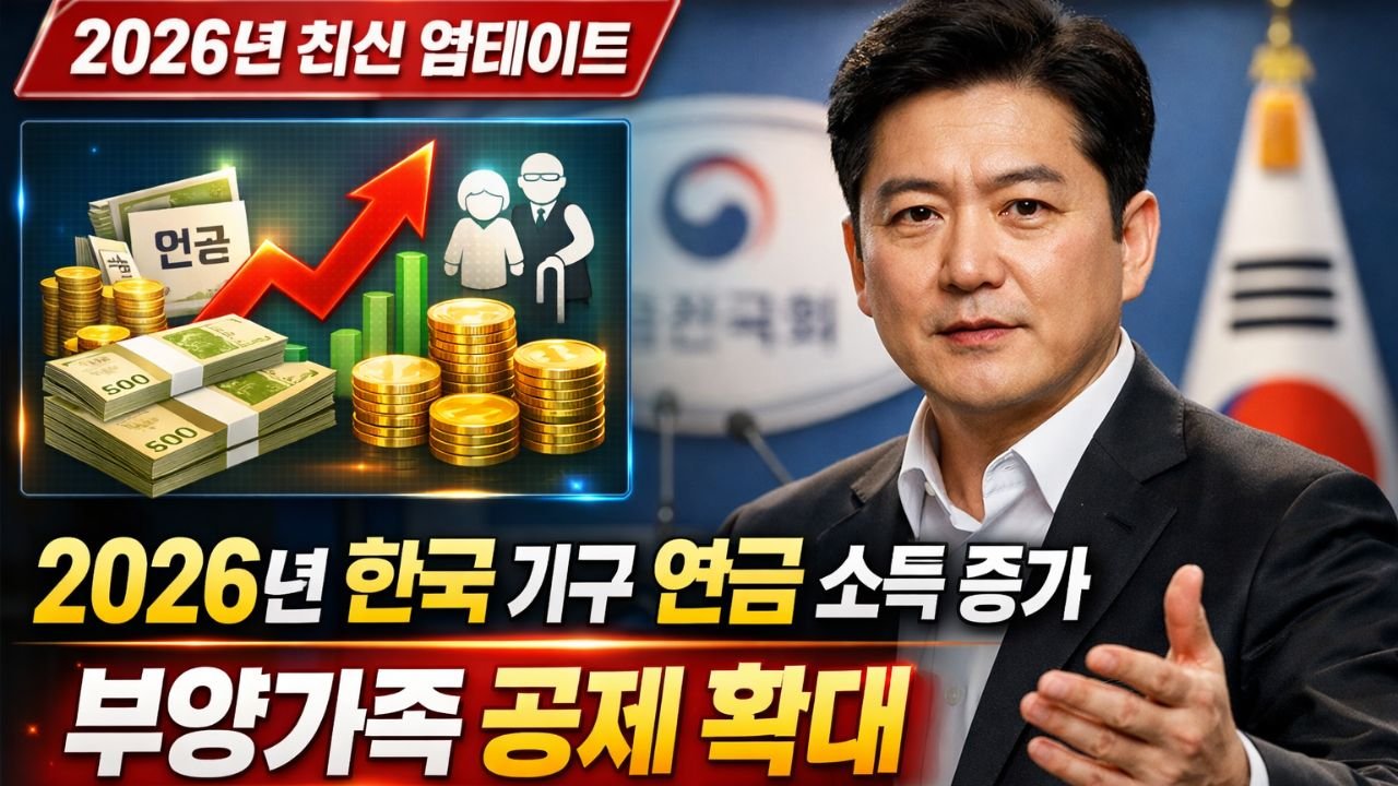 2026년 한국 가구 연금 소득 증가: 부양가족 공제 확대