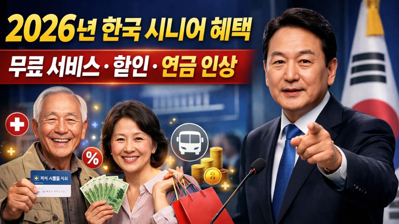 2026년 한국 시니어 혜택: 무료 서비스, 할인 및 연금 인상