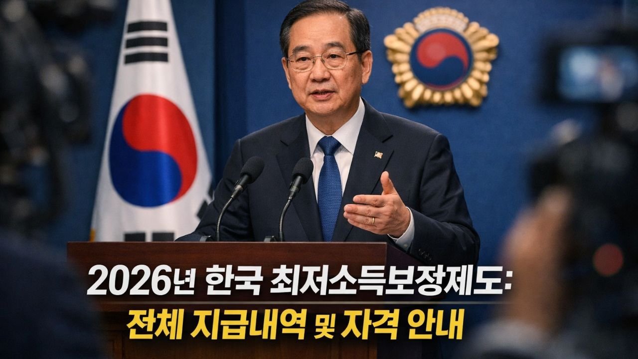 2026년 한국 최저소득보장제도: 전체 지급내역 및 자격 안내