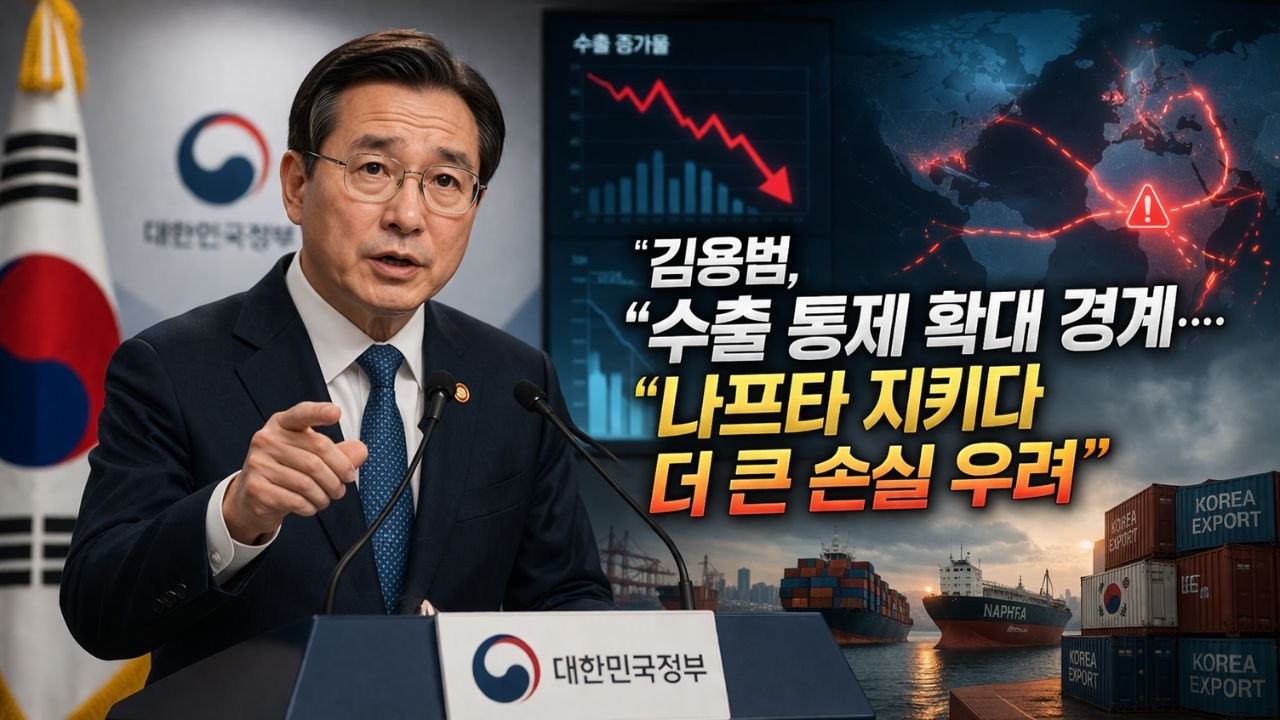 김용범, “수출 통제 확대 경계…나프타 지키다 더 큰 손실 우려”