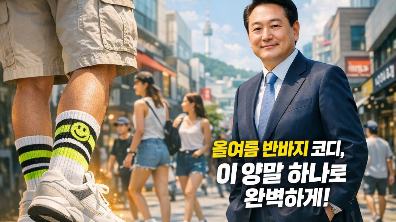 올여름 반바지 코디, 이 양말 하나로 완벽하게!